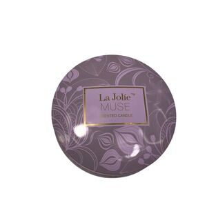 La Jolie Muse Blue Lotus Scented Candle Tin 30+ Hrs Burning READ